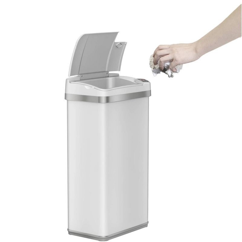 halo quality 4gal Multifunction Sensor Trash Can White