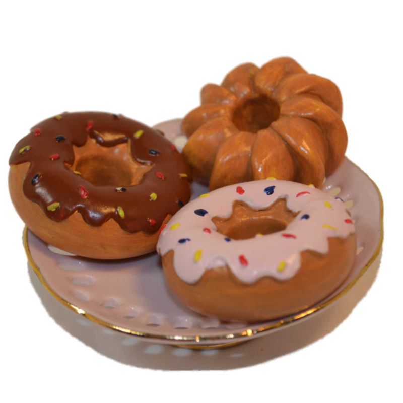 18" Doll Food Kitchen Accessories - 2pc Strawberry Doughnuts & Real Bakery Box