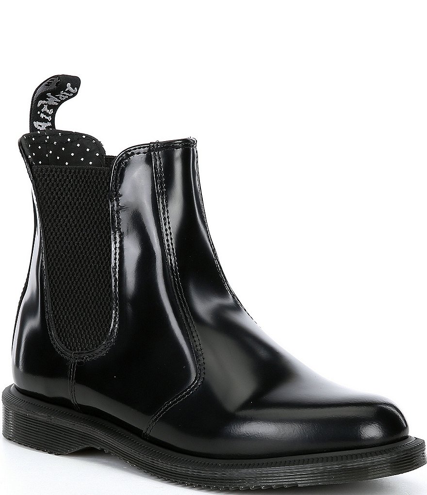 Dr. Martens Women's Flora Polished Leather Chelsea Boots
