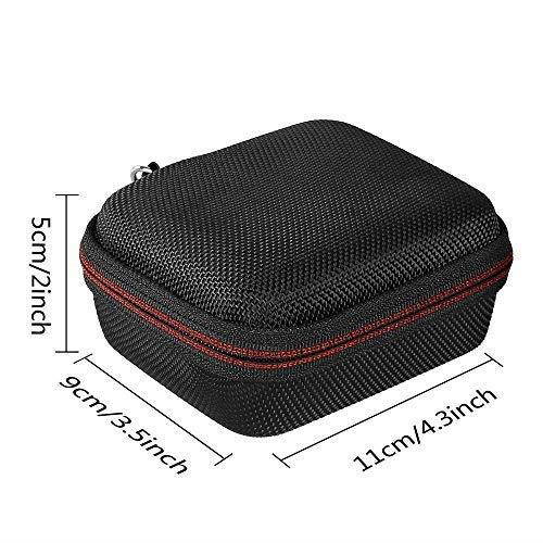 Pushingbest JBL GO 2 Case, Hard EVA Carry Bag Case Cover for JBL Go 1/2 Bluetooth Speaker, Mesh Pocket for Charger and Cables (BlackEVA CaseOnly)