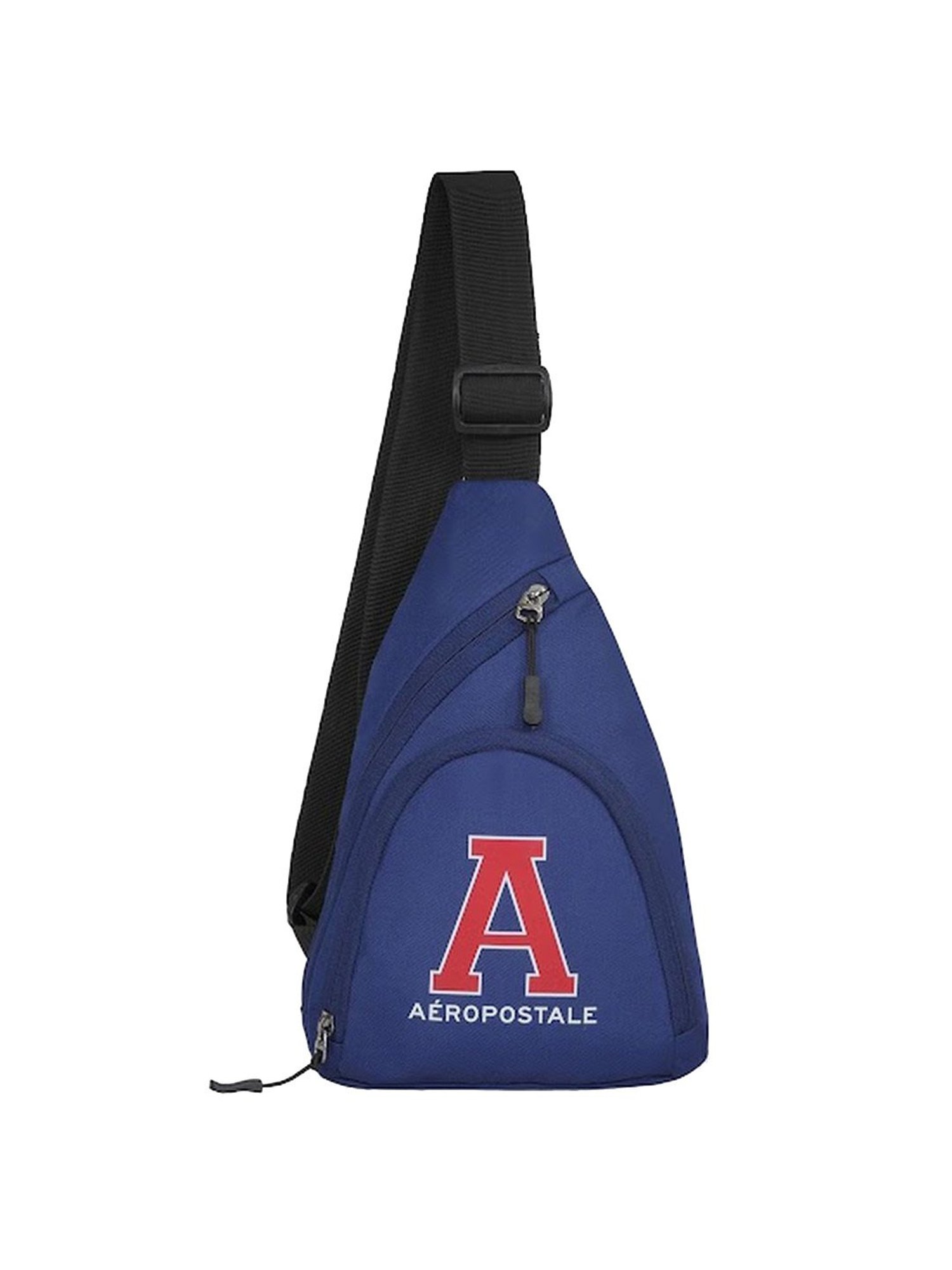 Aeropostale Chandler Navy Polyester Printed Cross Body Bag