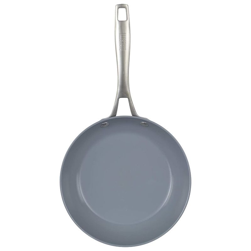 Bialetti 10 Piece Hard Anodized Aluminum Ceramic Nonstick Coating Saute Pan Sauce Pans Dutch Oven Cookware Set w/ Stainless Steel Handles and Lids