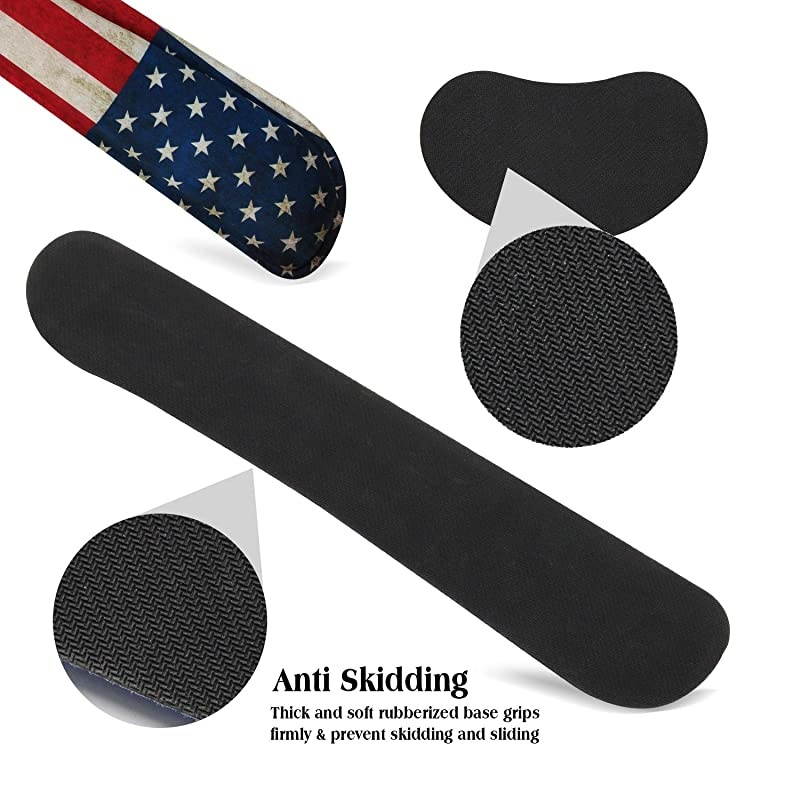 Gaming Keyboard Wrist Pad Mouse Wrist Rest Cushion Support Combo Set Durable Ergonomic Anti Slip NonSlip Base USA Flag