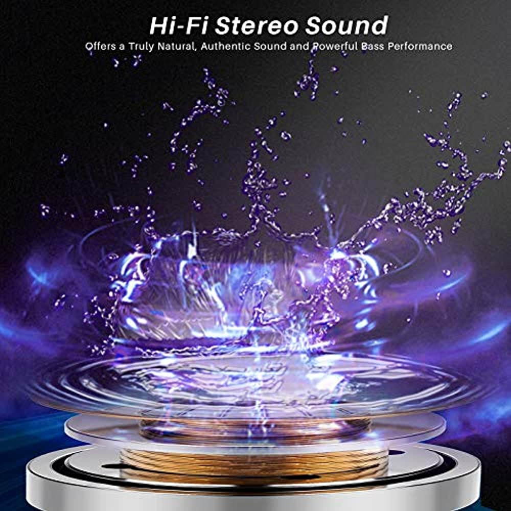 TOZO T6 True Wireless Earbuds Bluetooth Headphones Touch Control with Wireless Charging Case IPX8 Waterproof  Stereo Earphones in-Ear Built-in Mic Headset Premium Deep Bass for Sport