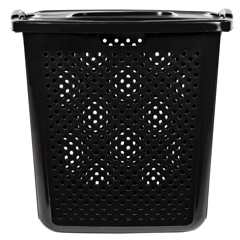 2.5 XL Bushel Lidded Hamper Black - Room Essentials™