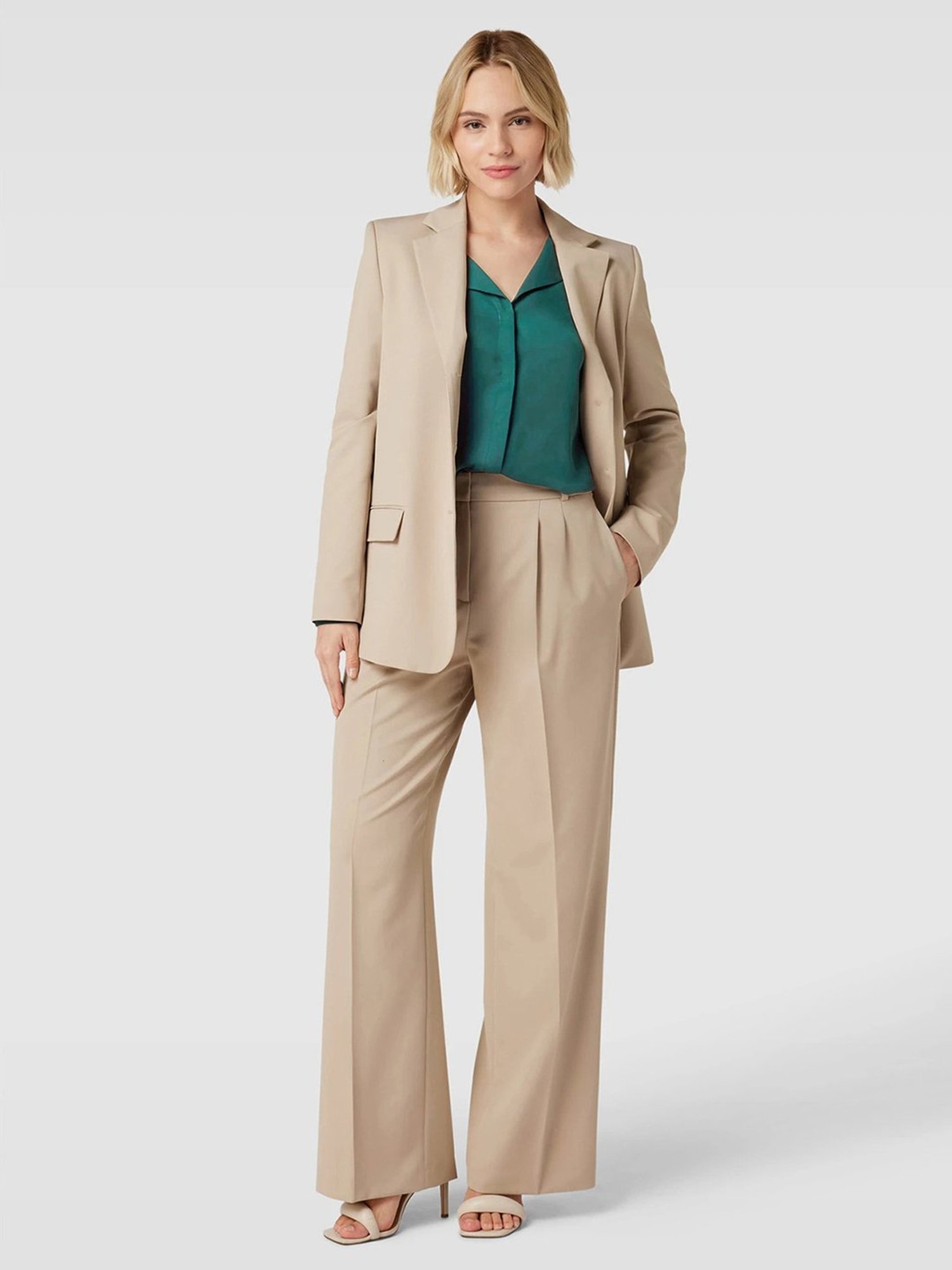 SELVIA Dark Green Regular Fit Top