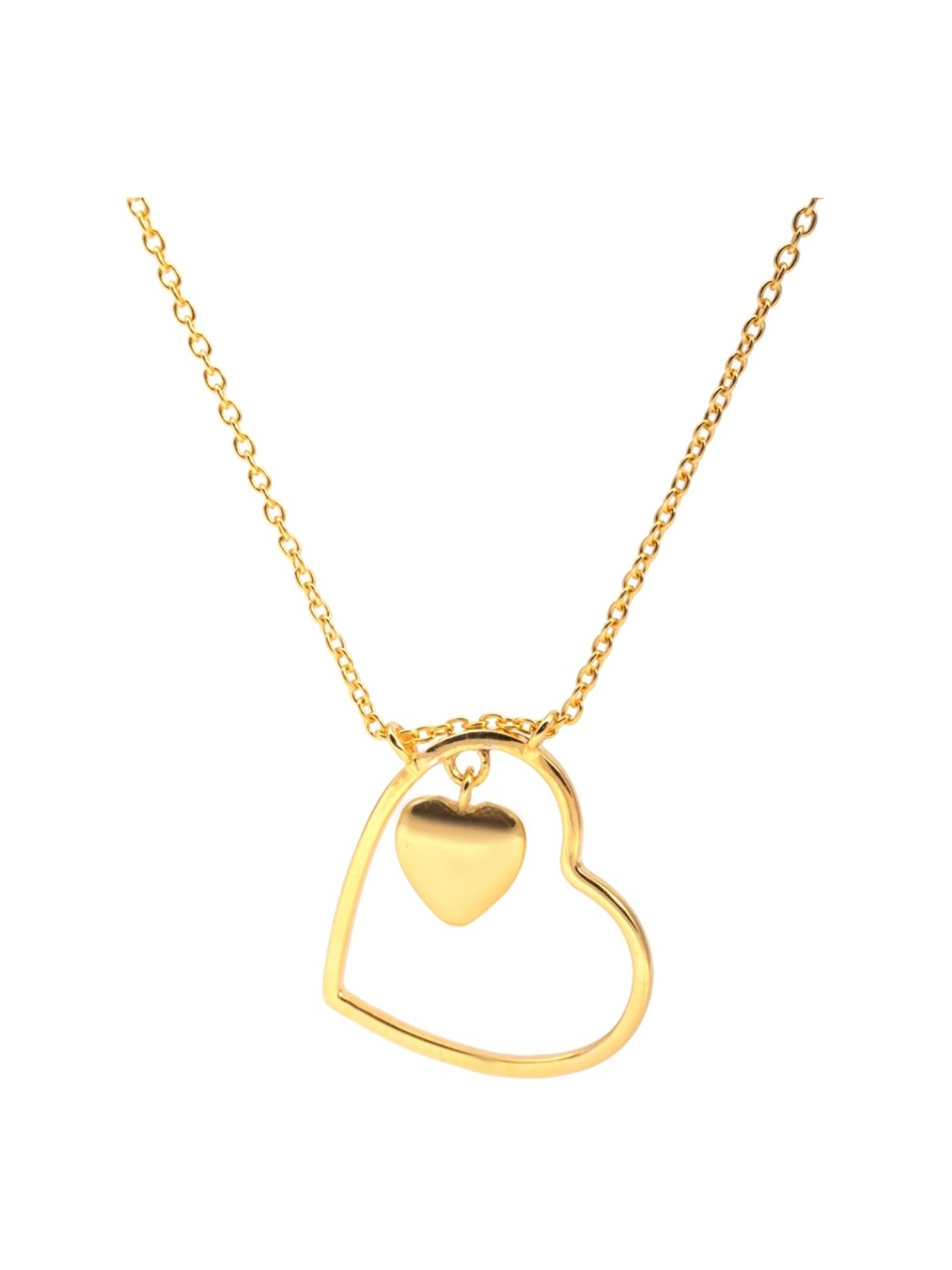 Palmonas Golden Beauty Of Hearts Vermeil Necklace for Women