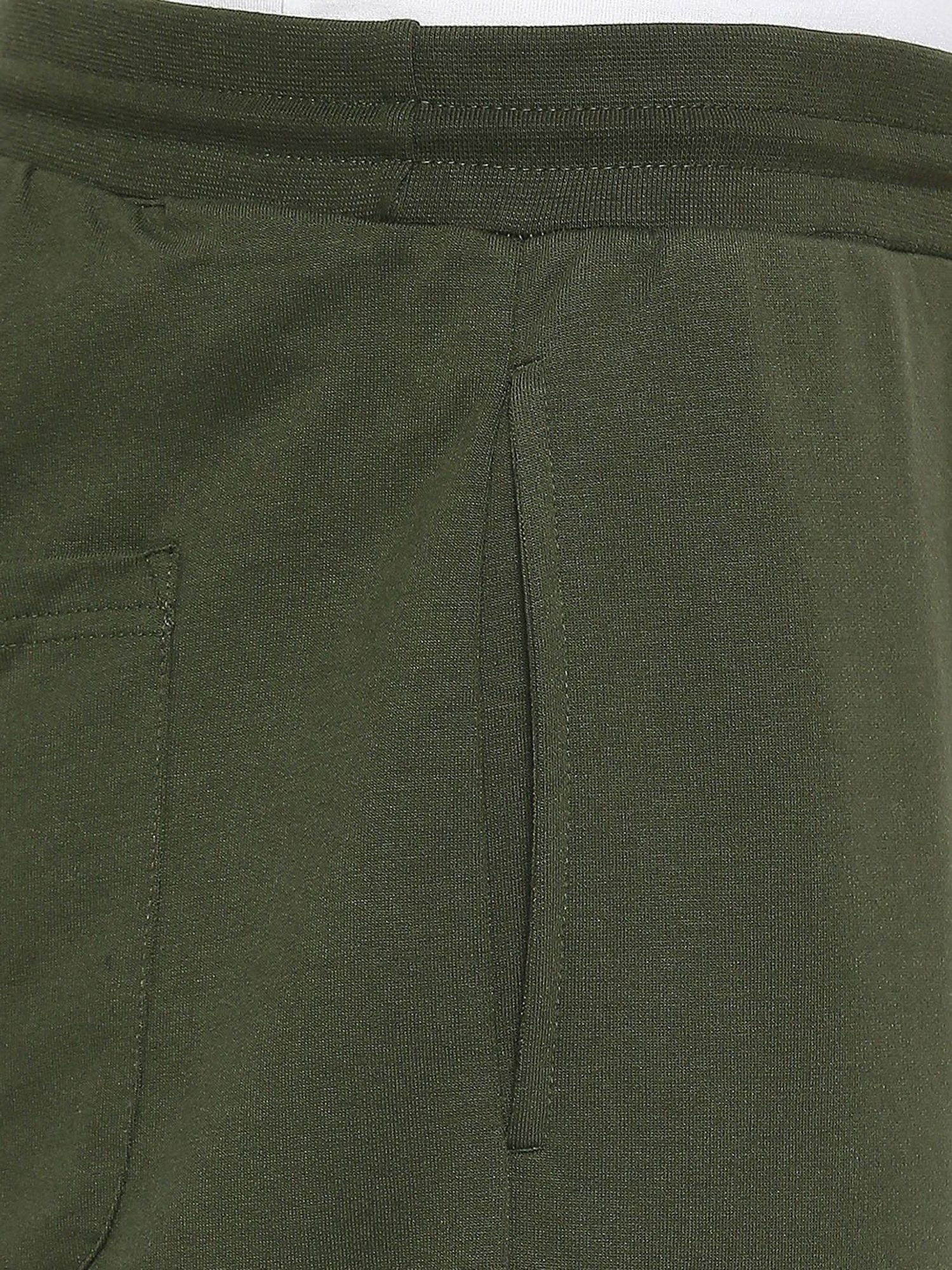 UnderJeans by Spykar Olive Joggers