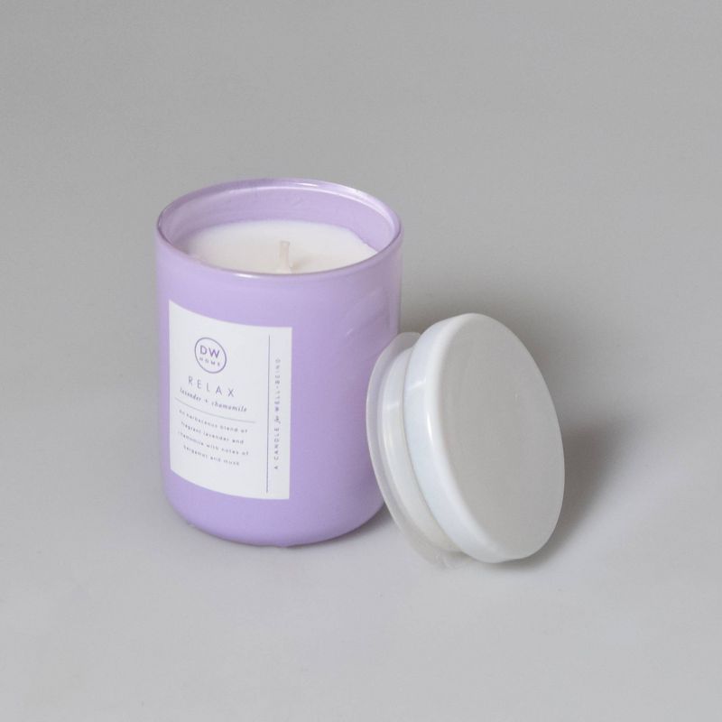 4oz Wellness Spa/Relax Lavender and Chamomile Candle - DW Home