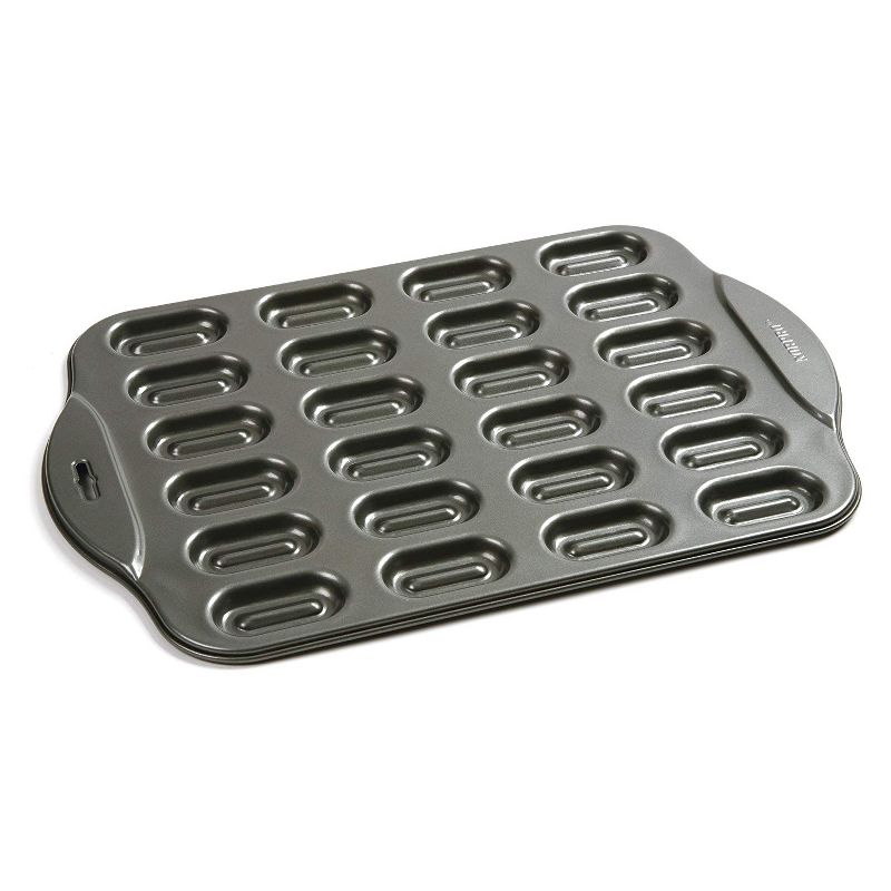 Norpro 3954 Mini Filled Sandwich Cookie Pan with Premium Nonstick Surface, Gray
