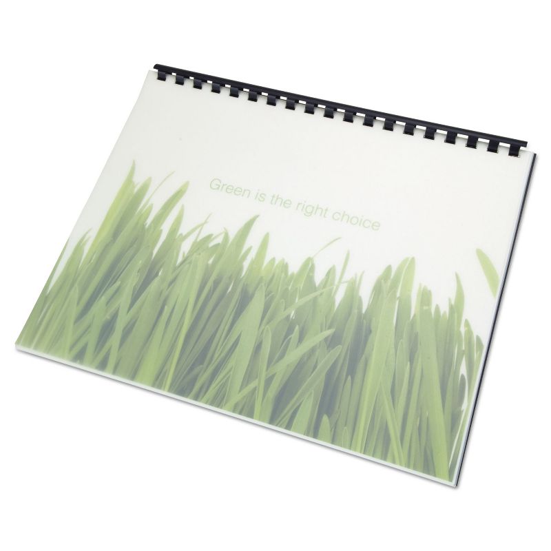Swingline GBC 100% Recycled Poly Binding Cover 11 x 8-1/2 Frost 25/Pack 25817
