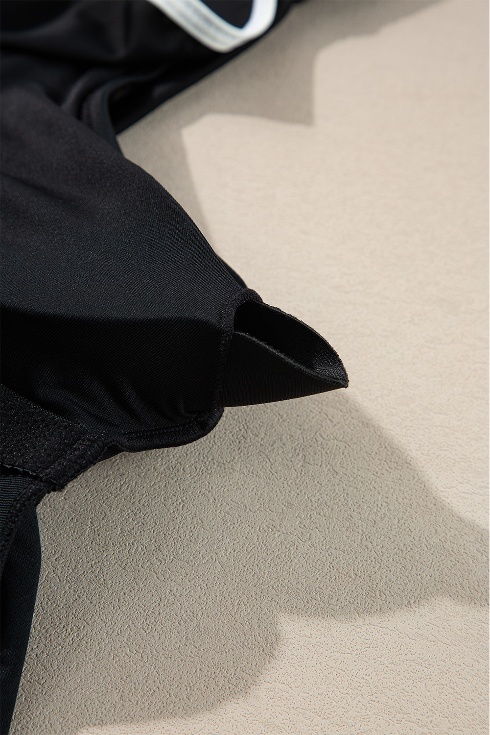 Black Plant Print Zip Front Half Sleeve One Piece Swimsuit