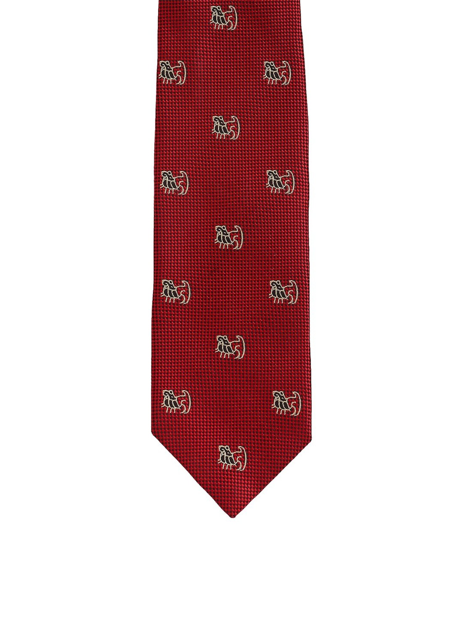 Alvaro Castagnino Red Woven Tie