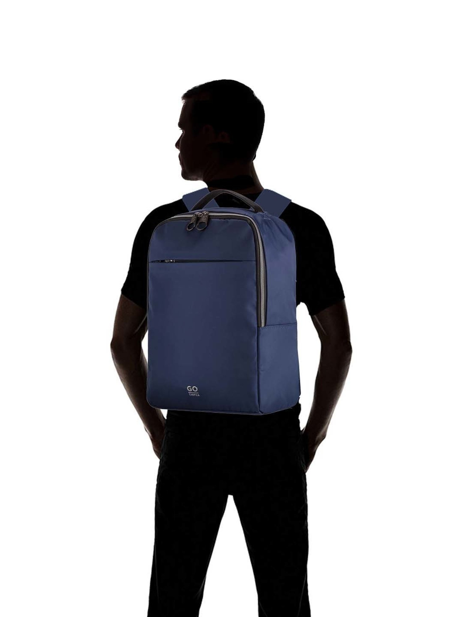 Carpisa Blue Landon GO Medium Laptop Backpack