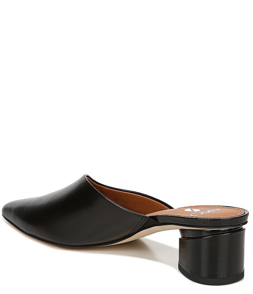 Schutz Sionne Clear Vinyl Pointed Toe Mules