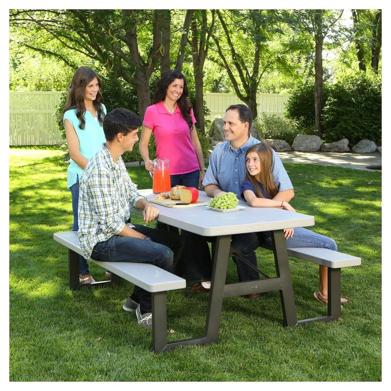 Rectangle Picnic Table Beige - Lifetime