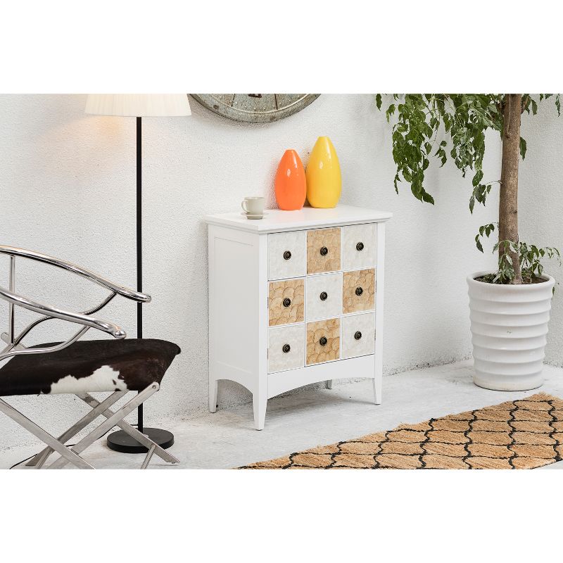 32" Durdle Accent Cabinet White - Elegant Home Fashions