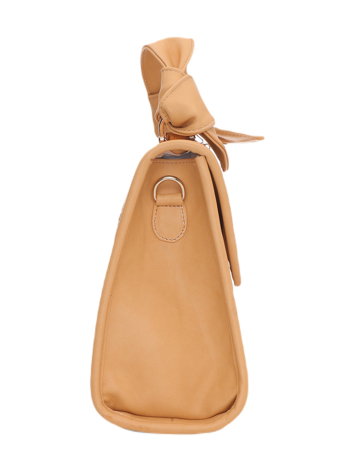 PELLE LUXUR Camel Brown Medium Luna Satchel Handbag