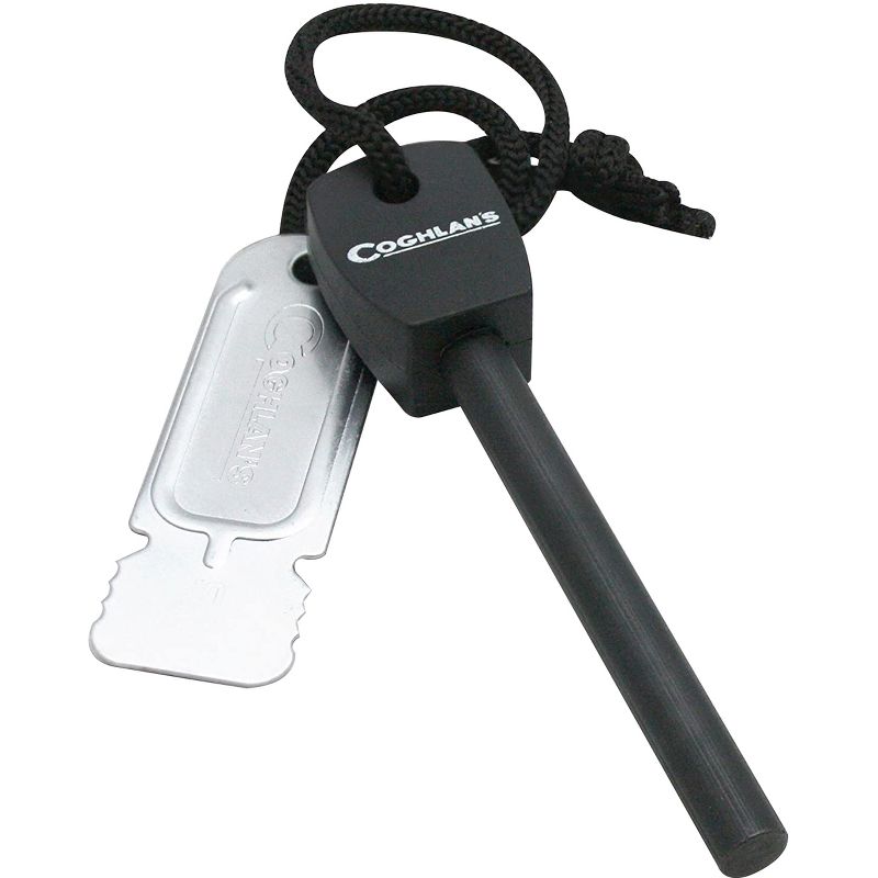 Coghlan's Flint Striker Ferro Cerrium Fire Starter Rod w/ Steel Camping Survival