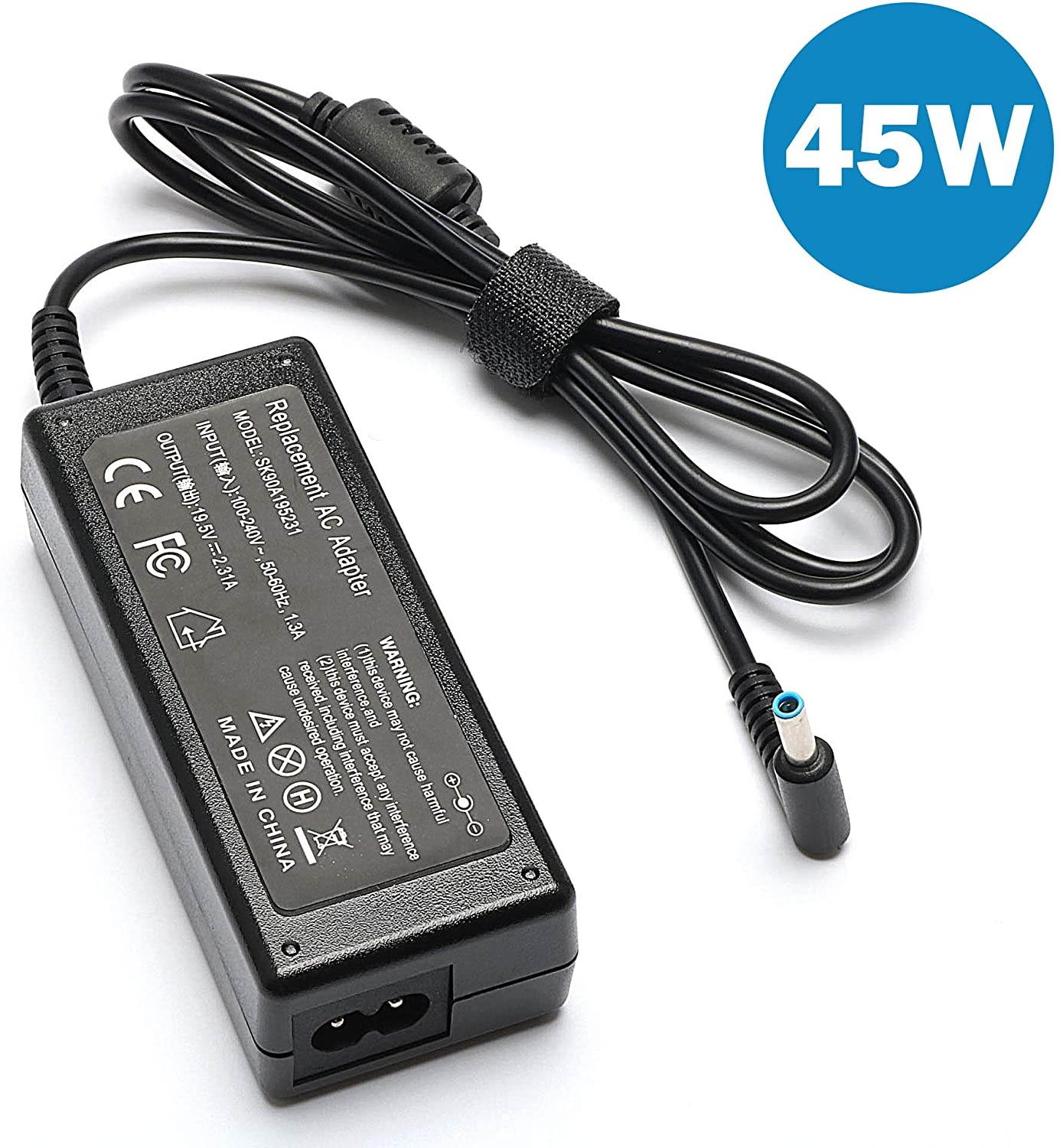 45W Laptop Charger for HP Envy X360 Charger 13-y013cl 13-y023cl 13-y034cl 13-y044cl 13-y073nr 15-j050us 15-u010dx 15-u011dx 15-u110dx 15-u111dx 15-u170ca 15m-cn0012dx AC Adapter Power Supply Cord