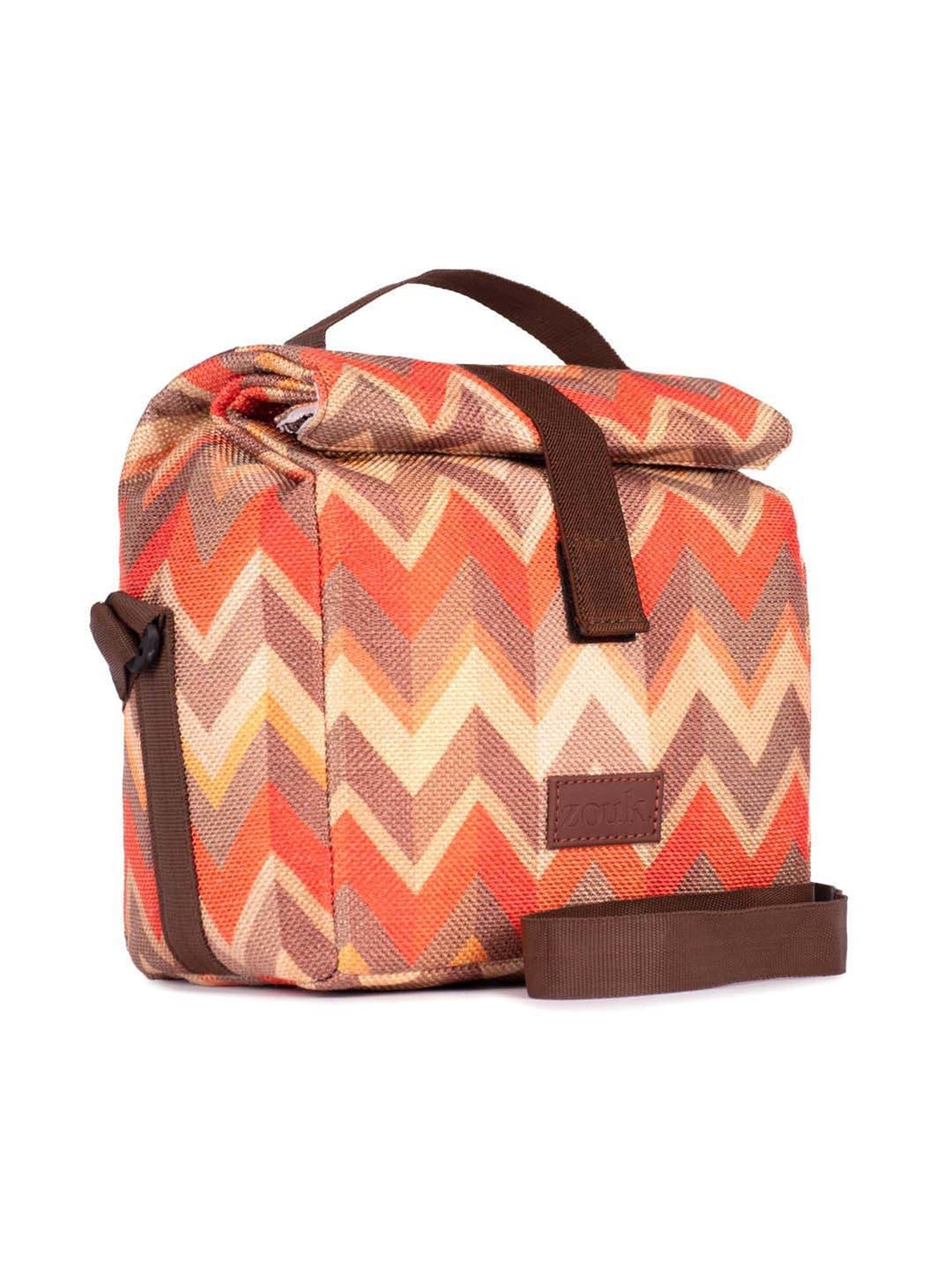 ZOUK Orange Woven Handbag