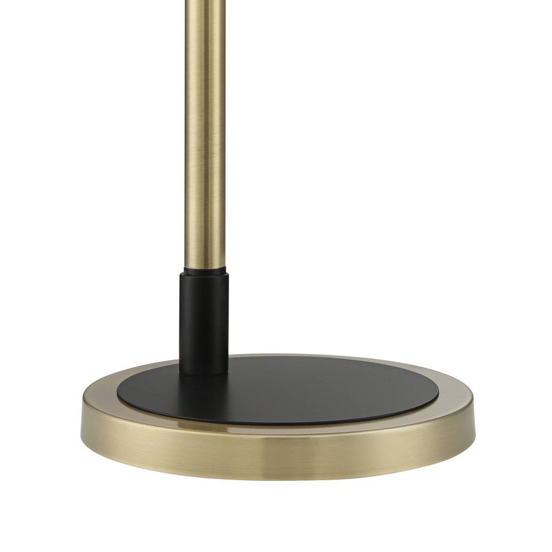 Possini Euro Design Possini Euro Sparta Black and Gold Pharmacy Floor Lamp