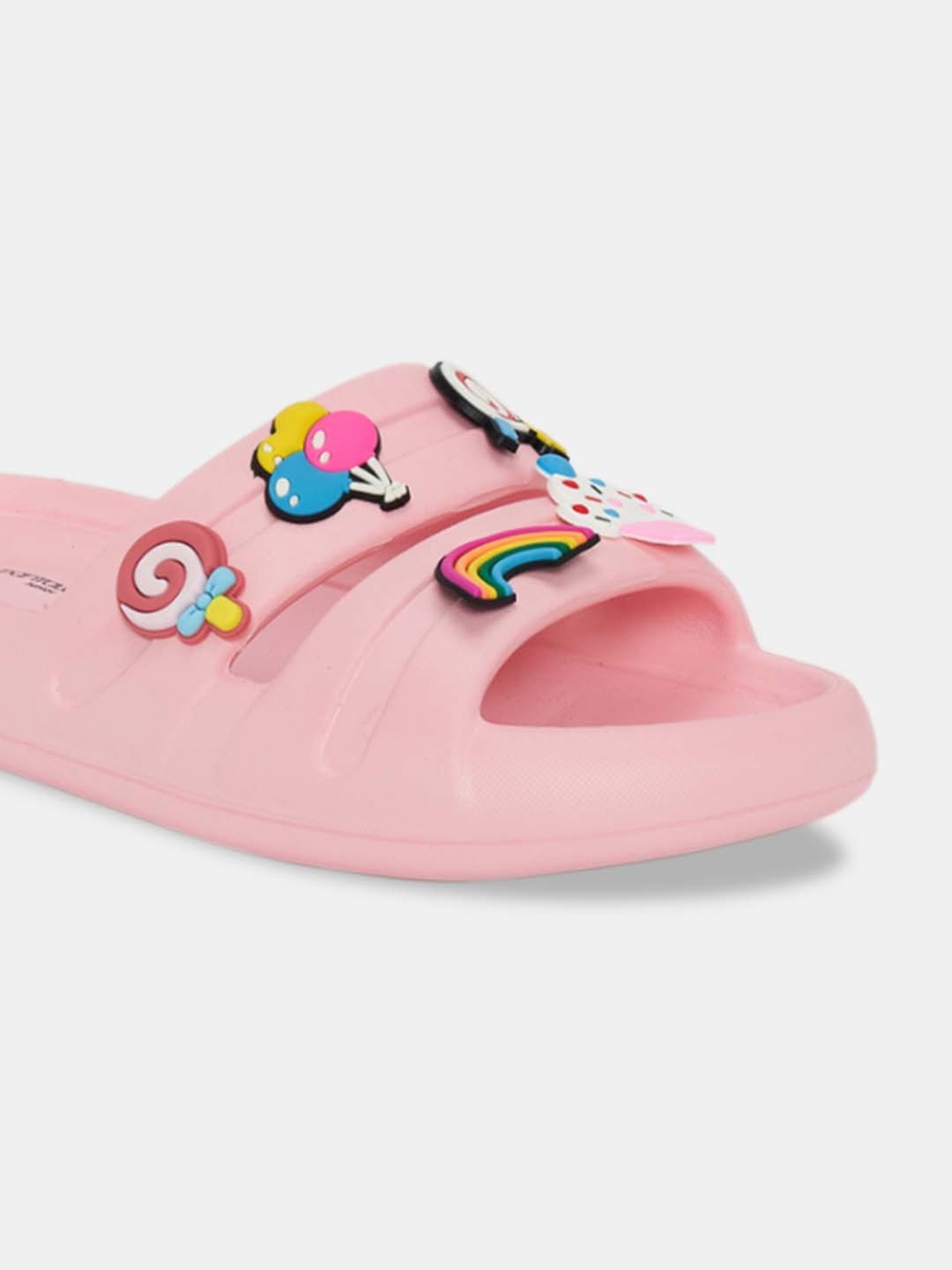 Passion Petals Kids Pink Sling Back Clogs