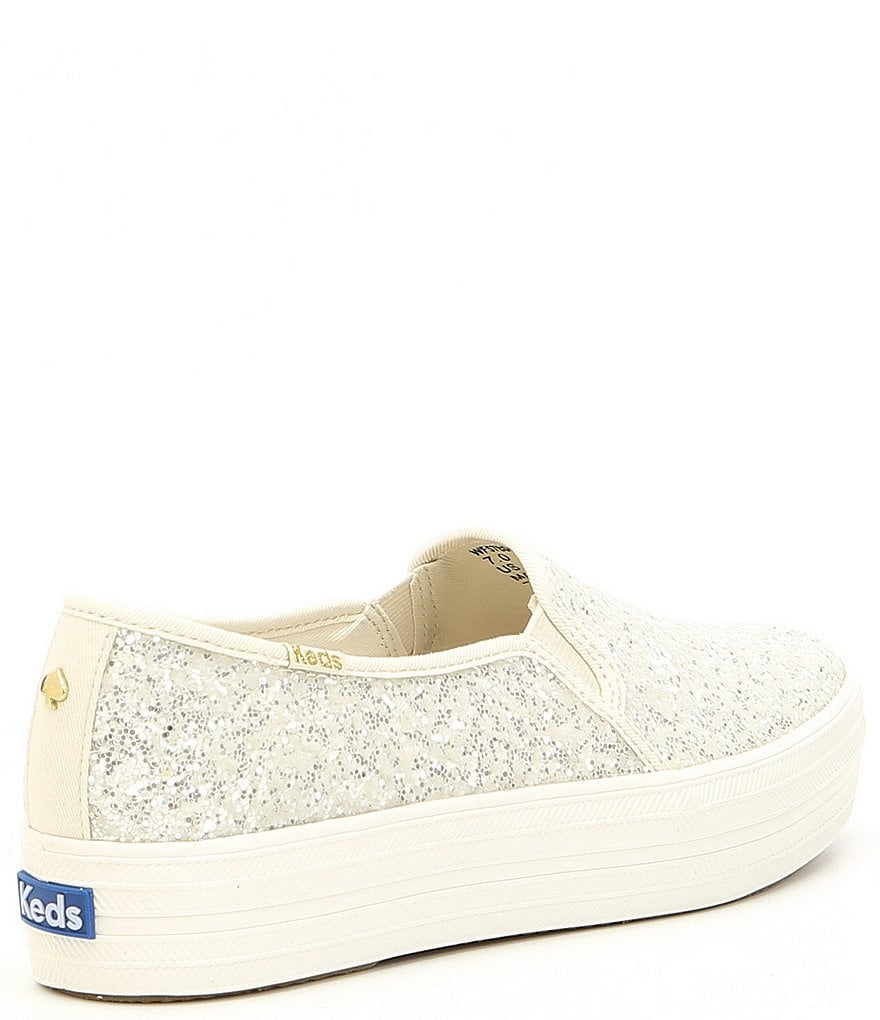 Kurt Geiger London Lexi Eagle Glitter Leather Lace-Up Sneakers