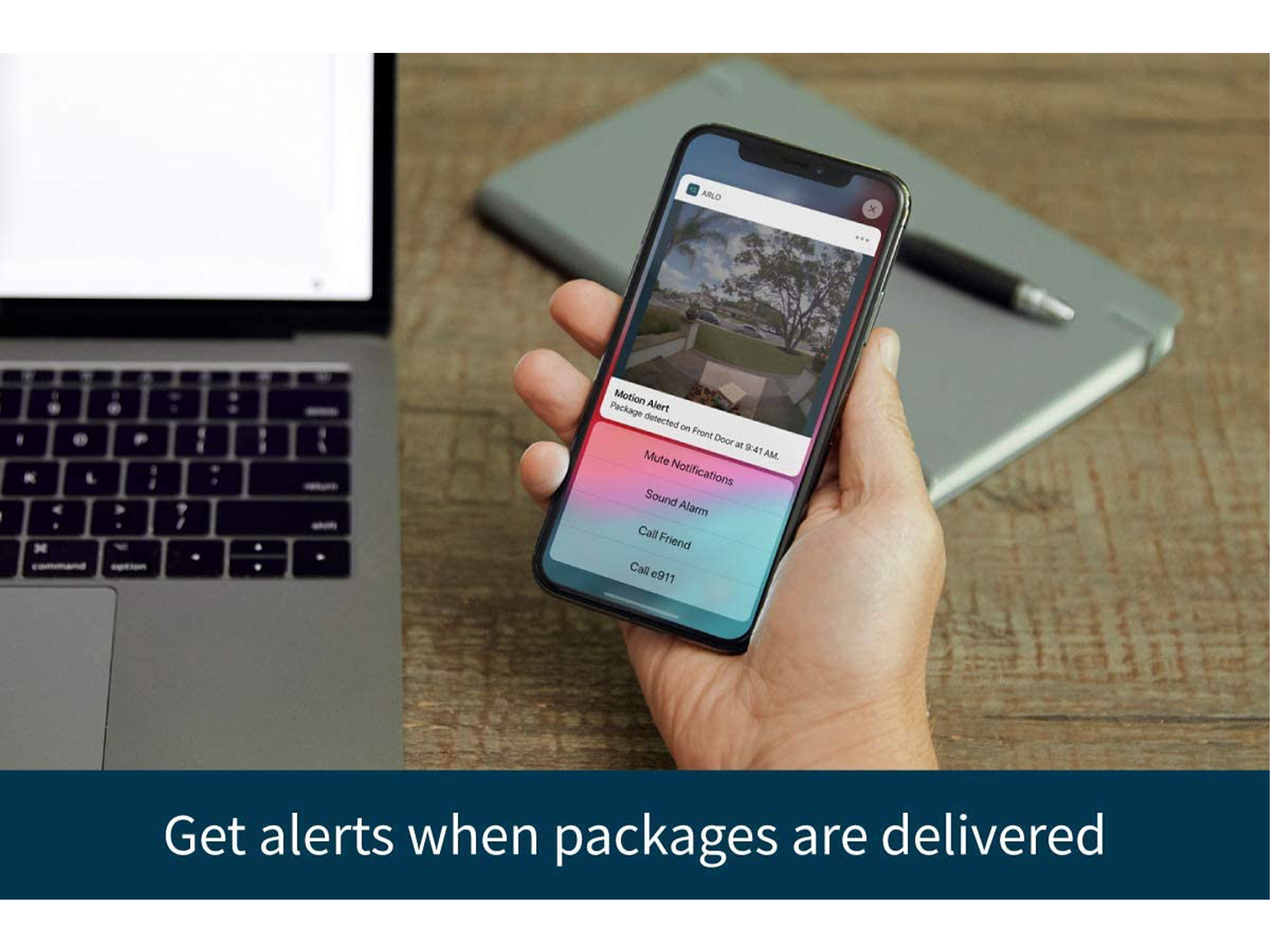 Arlo Smart Video Doorbell 180&deg; Viewing Angle Built-in Siren (Wired Power)