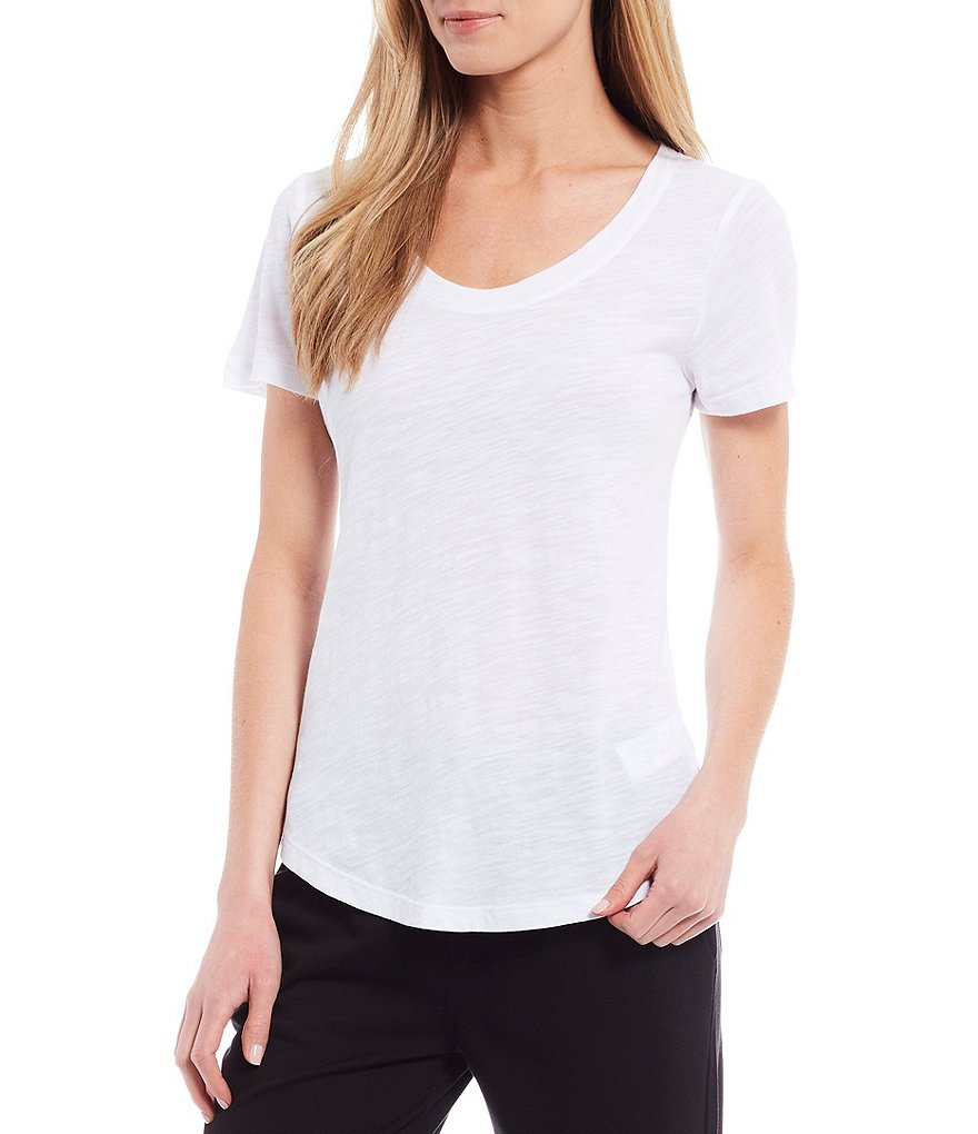 Liverpool Los Angeles Classic Slub Jersey Scoop Neck Short Sleeve Tee