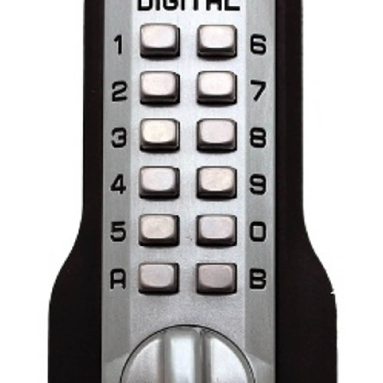 LockeyUSA Digital Door Lock M210 Mechanical Keyless Entry Deadbolt Double Combination, Marine Grade