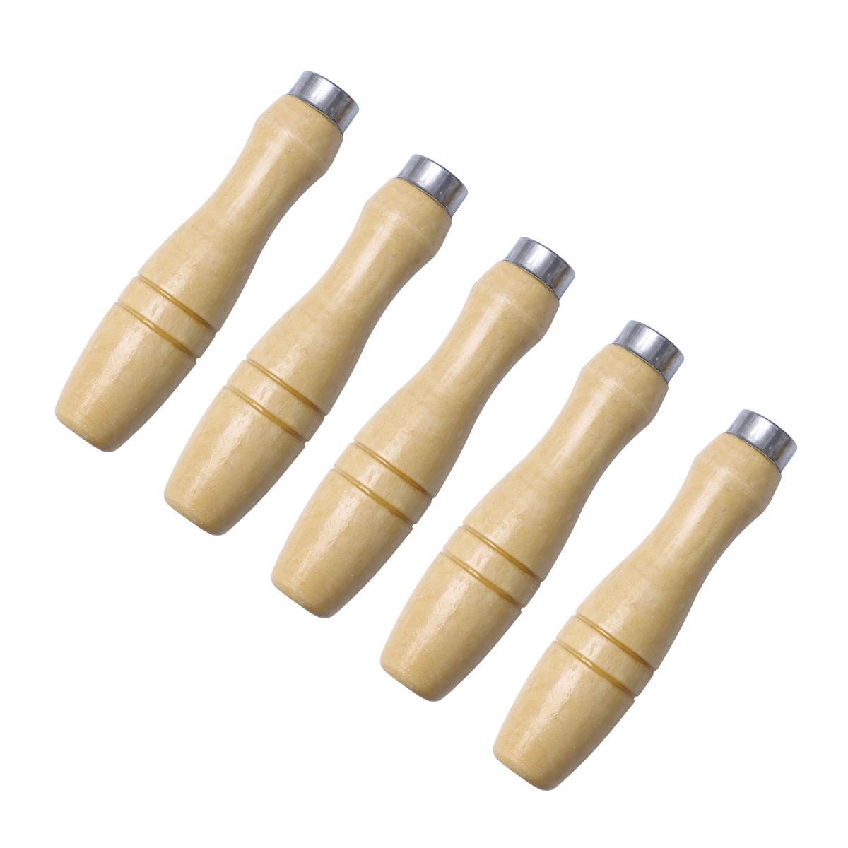5pcs Wooden Handle for File Cutting Tool Craft - 6.2MM Inner Hole