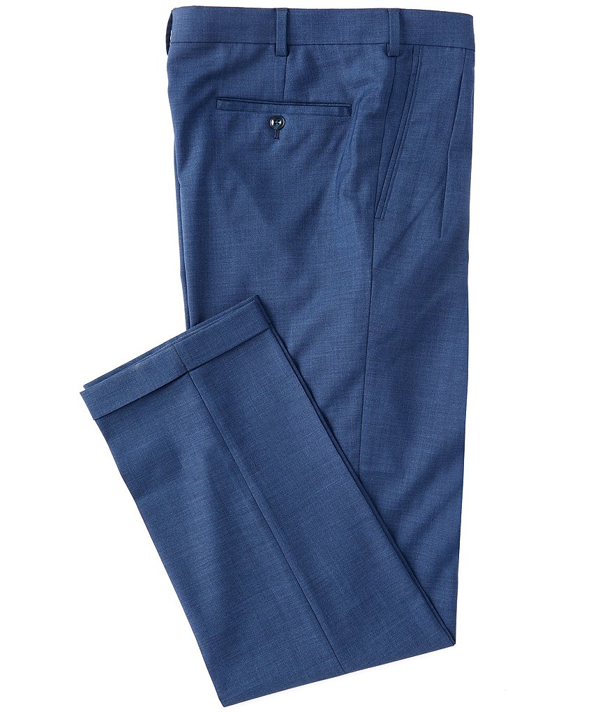 Roundtree & YorkeTravelSmart Ultimate Comfort Easy Care Linen Look Pleated Dress Pants