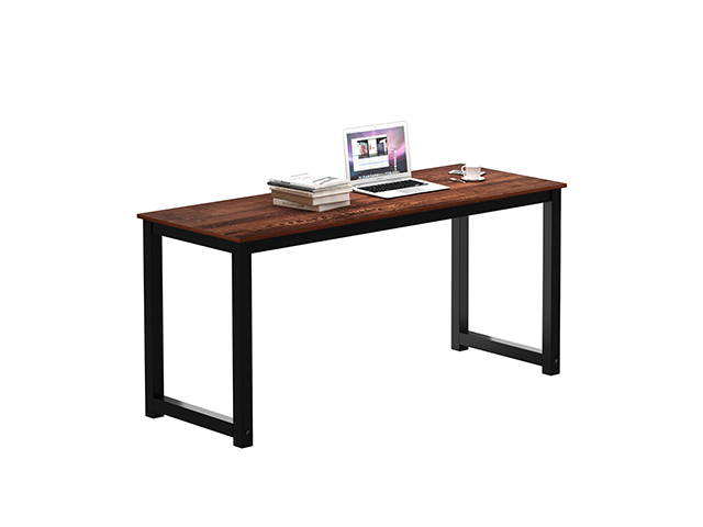 Computer Desk 63" Modern Sturdy Office Desk PC Laptop Desk Study Writing Table for Home Office Workstation,Sandalwood,GT173
