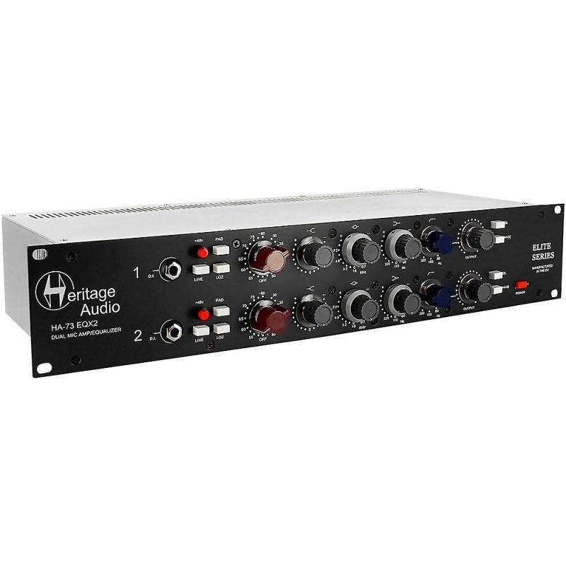 Heritage Audio Elite HA73EQX2 Dual Channel Full Rack Microphone Preamp with EQ