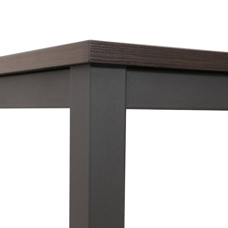 Jane Office Desk Walnut/Black - Edgemod