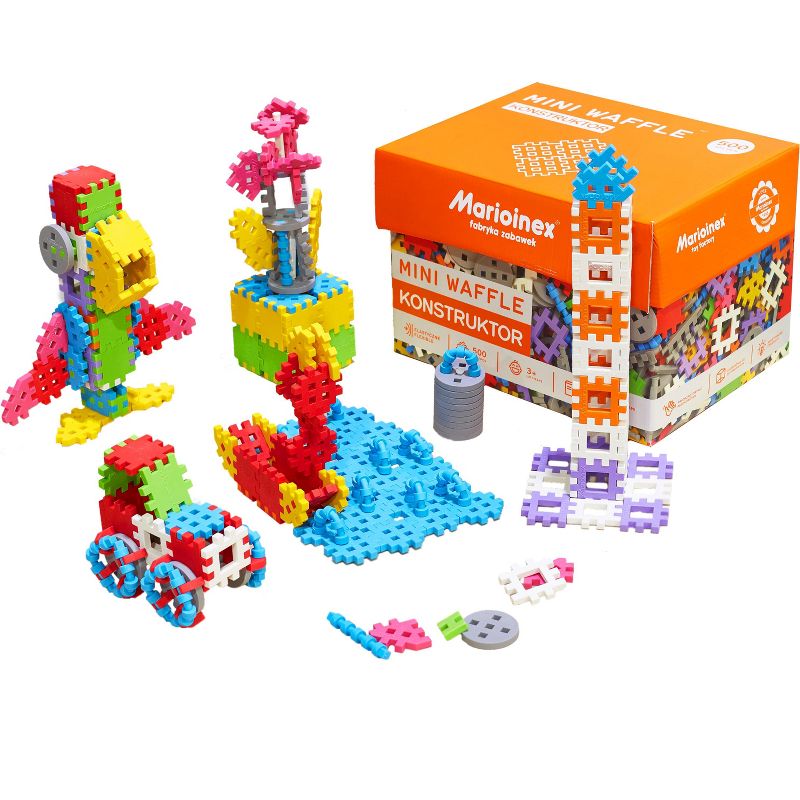 ECR4Kids Mini Waffle Blocks Konstructors - 500 Piece