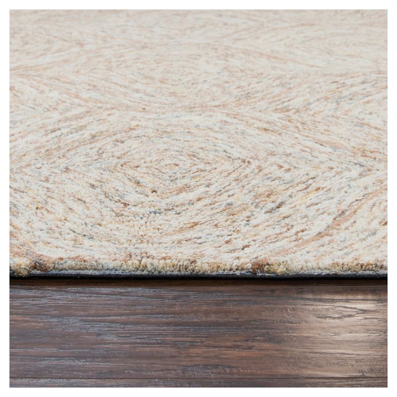Light Toast Trellis Tufted Accent Rug 3'X5' - Rizzy Home