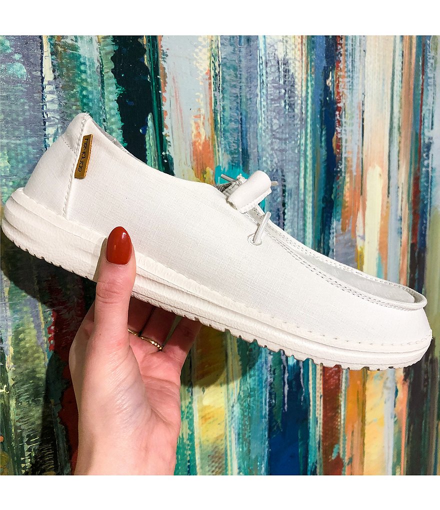 Hey Dude Women's Wendy Washable Chambray Slip-Ons