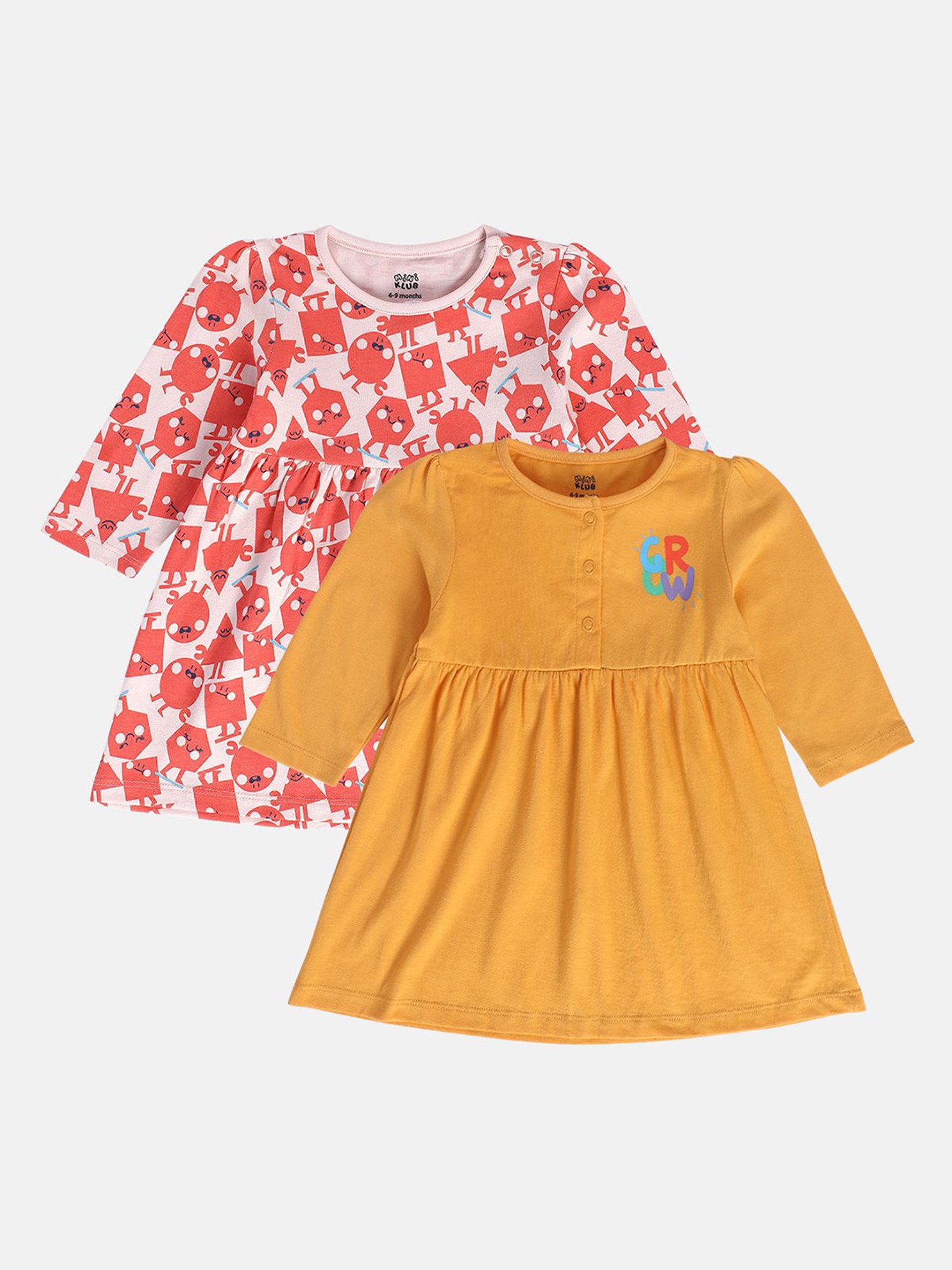 Nauti Nati Kids Blue Embroidered Dress