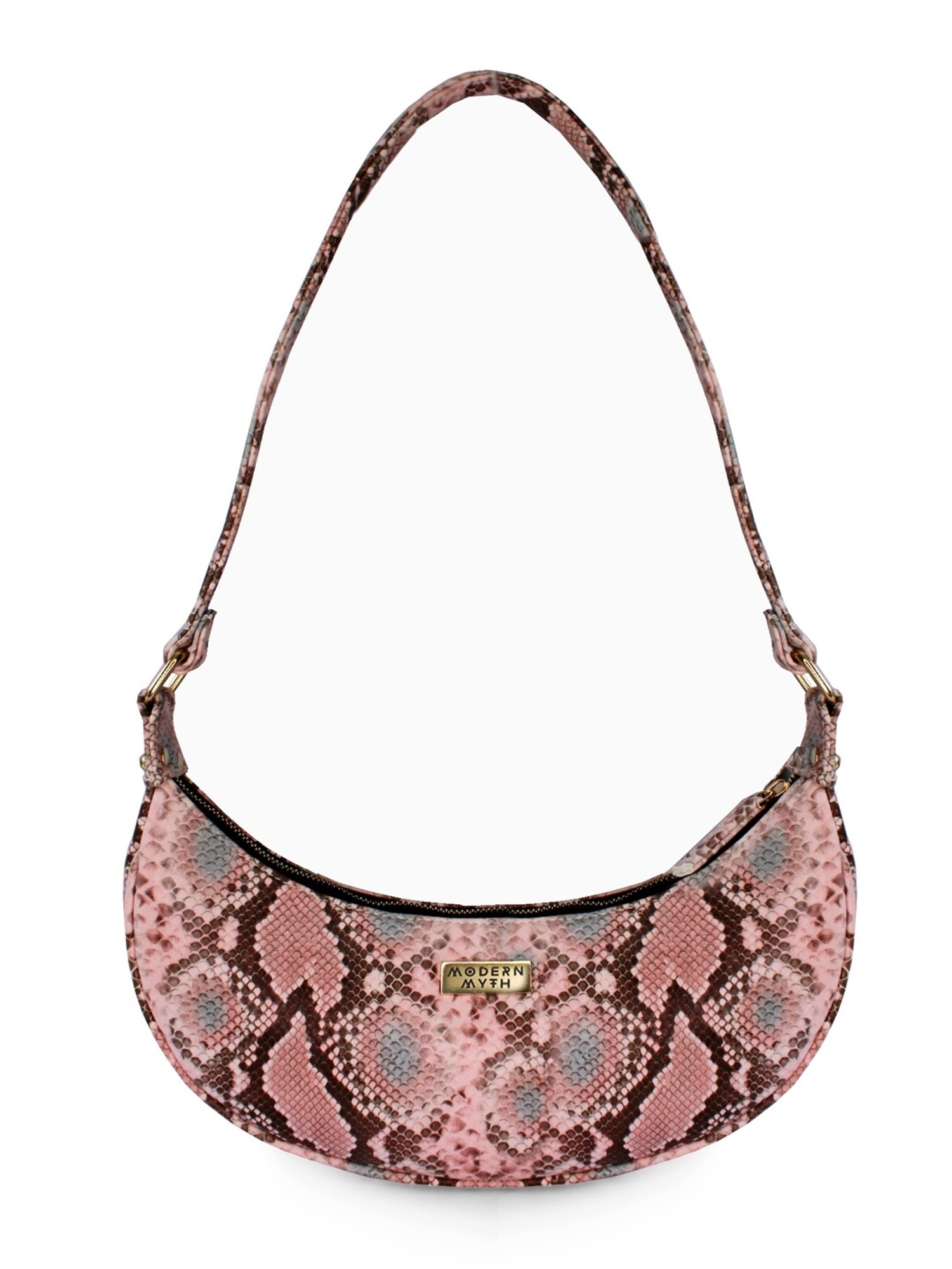 Modern Myth Pink Animal Effect Medium Hobo Bag
