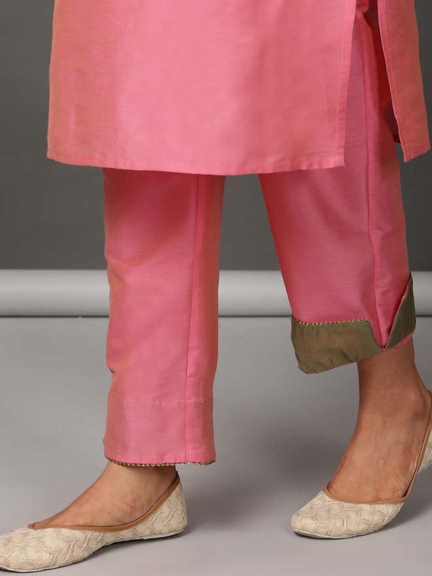 Nuhh Pink Lets Toast Kurta and Pant Set with Dupatta