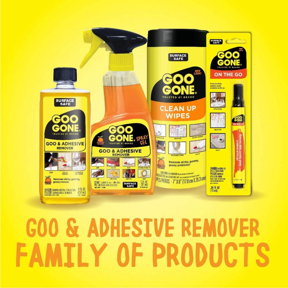 Goo Gone Original Liquid - 8 Ounce - Surface Safe Adhesive Remover