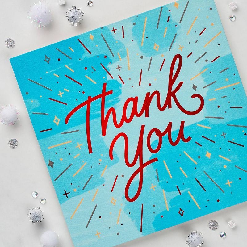 6ct Thank You Christmas Greeting Cards