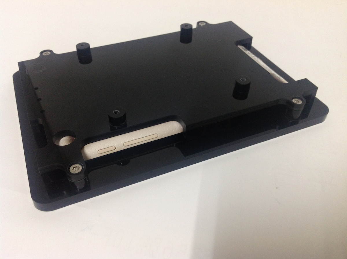 Nexus 7 VESA Mount Anti-theft Security Enclosure,Clear Acrlyic material for POS, Kiosk, Store Display, Square Card Reader