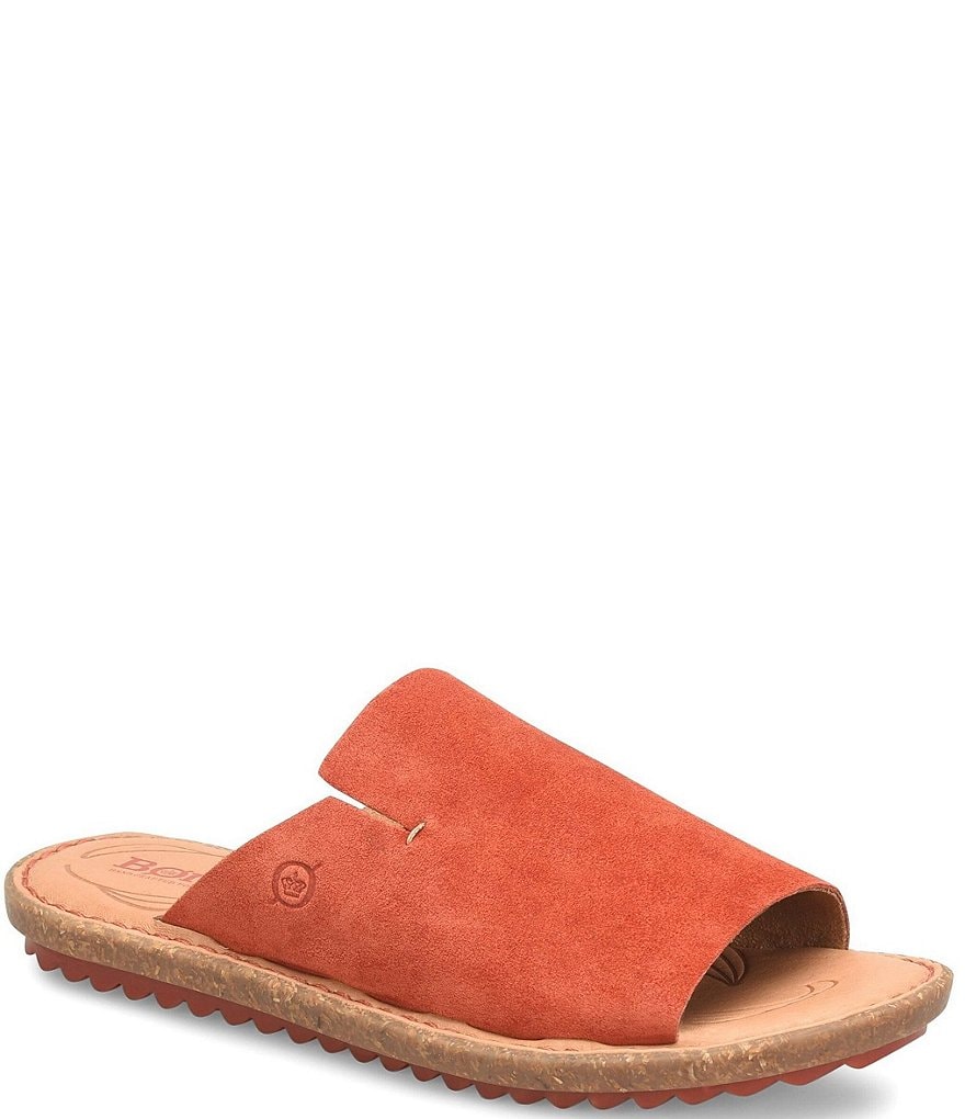 Born Mesilla Suede Leather Slide-On Sandals