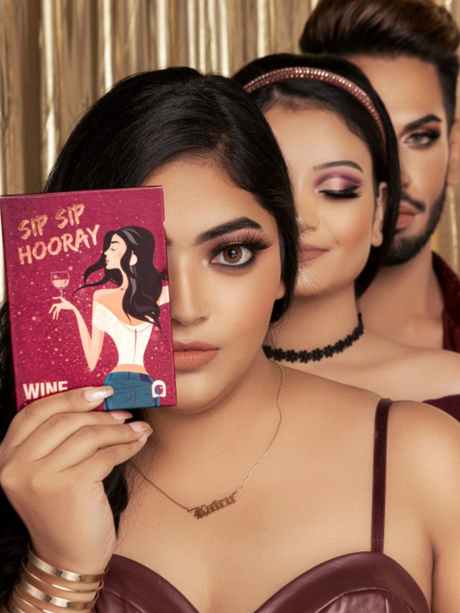 Typsy Beauty Sip Sip Hooray Eyeshadow Palette Wine - 24 gm