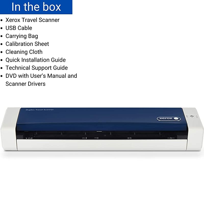 XTS-D Duplex Travel Scanner for PC and Mac, USB Powered Travel Scanner