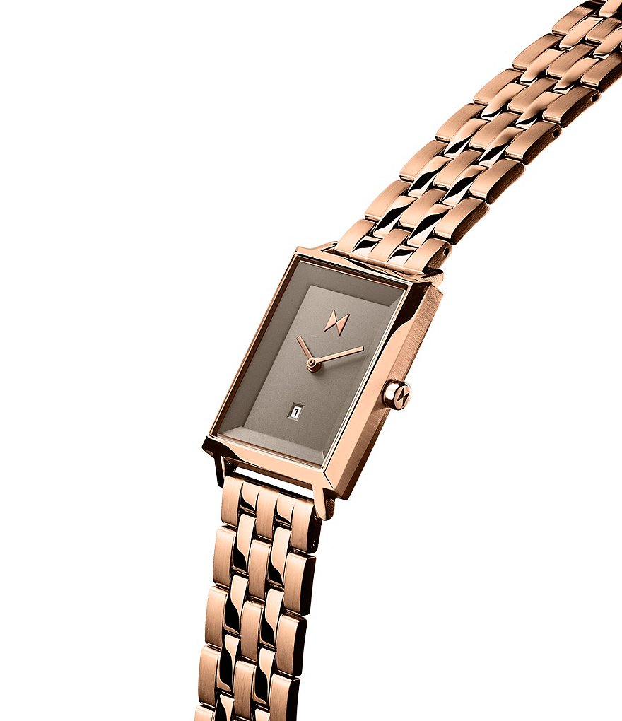 Signature Square Hayden Rose Gold Quartz Analog Bracelet Watch