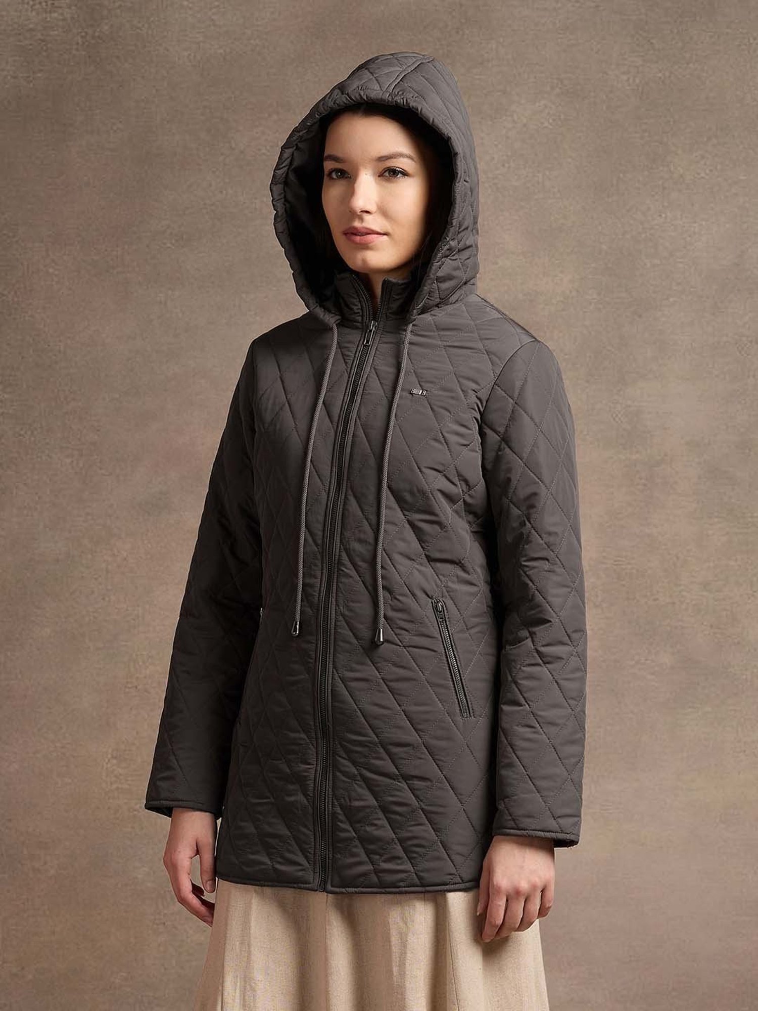 U.S. Polo Assn. Brown Regular Fit Quilted Jacket